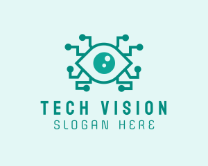 Tech Optical Eye logo design