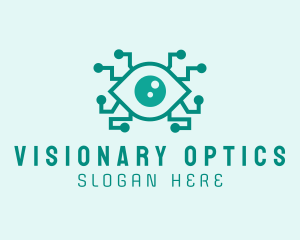 Tech Optical Eye logo design