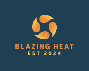 Heating Ventilation Circulate  logo design