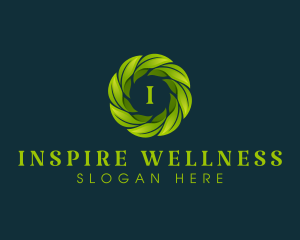 Leaf Wellness Nature logo design