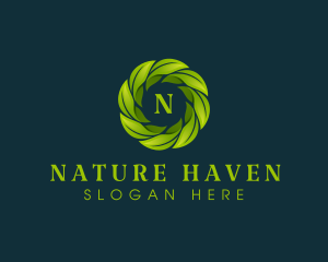 Leaf Wellness Nature logo design