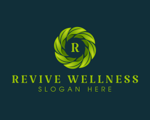 Leaf Wellness Nature logo design