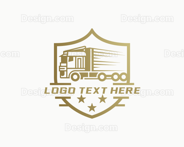 Fast Freight Delivery Vehicle Logo