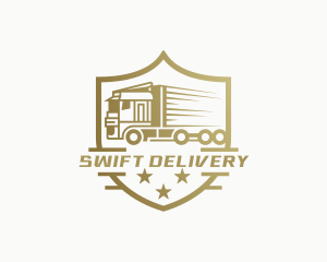 Fast Freight Delivery Vehicle logo design