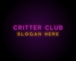 Neon Bar Club logo design