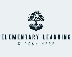 Learning Tree Book logo design