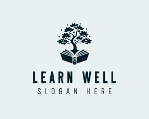 Learning Tree Book logo design