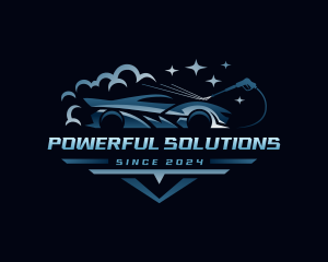 Vehicle Power Wash logo design