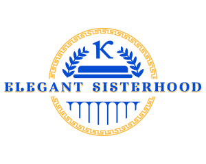Greek Wreath Letter K logo