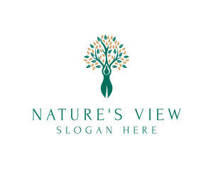 Human Tree Wellness logo design