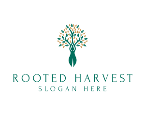 Human Tree Wellness logo design