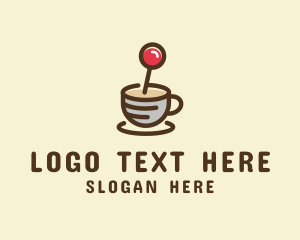 Coffee Cup Joystick Logo