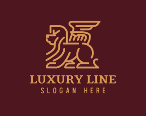 Luxury Lion Griffin Investment logo design