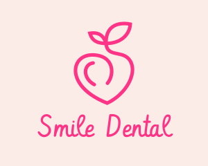 Pink Peach Fruit  logo