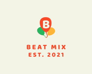 Colorful Party Balloon logo