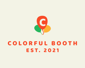 Colorful Party Balloon logo design