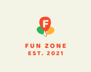 Colorful Party Balloon logo design