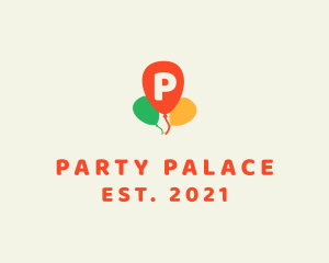 Colorful Party Balloon logo design