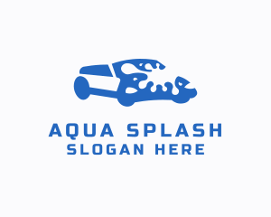 Car Wash Water Splash logo design