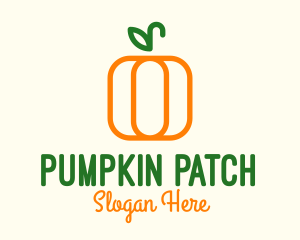 Minimalist Pumpkin Veggie logo