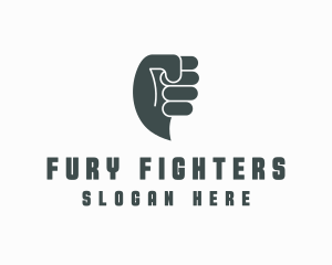 Gray Fist Messaging  logo design