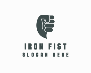 Gray Fist Messaging  logo design