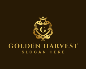 Luxury Ornate Royal Crest logo design