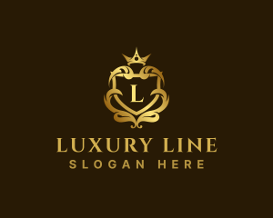 Luxury Ornate Royal Crest logo design