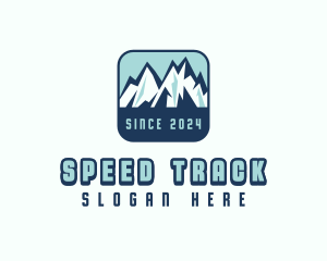 Mountain Peak Hiking Logo