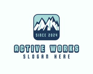 Mountain Peak Hiking logo design