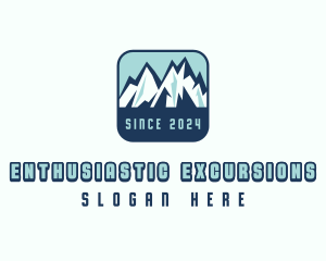 Mountain Peak Hiking logo design