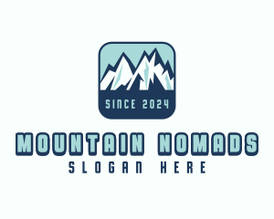 Mountain Peak Hiking logo design