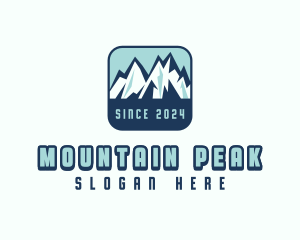 Mountain Peak Hiking logo design