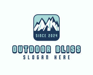 Mountain Peak Hiking logo design