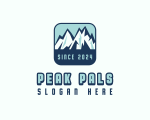 Mountain Peak Hiking logo design