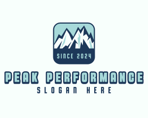 Mountain Peak Hiking logo design