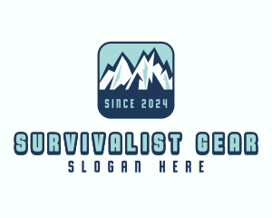 Mountain Peak Hiking logo design