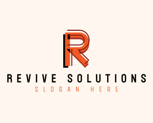 Modern Startup Company Letter R logo design