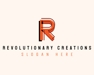 Modern Startup Company Letter R logo design