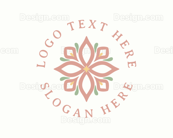 Natural Pastel Floral Logo