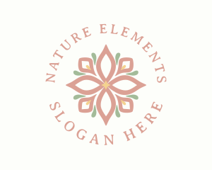 Natural Pastel Floral logo design