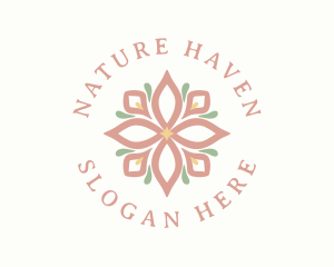 Natural Pastel Floral logo design