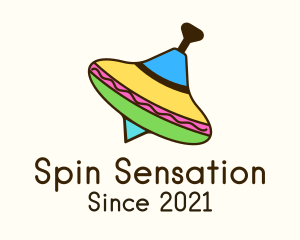 Colorful Spinning Top logo design