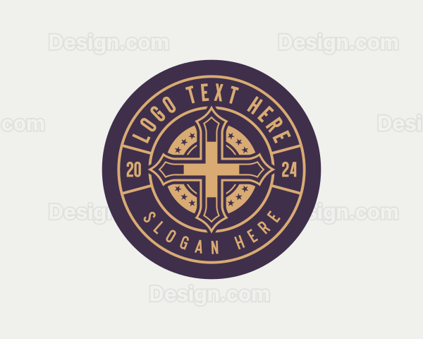 Spiritual Biblical Cross Logo