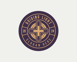 Spiritual Biblical Cross logo design