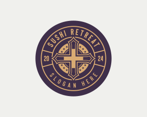 Spiritual Biblical Cross logo design