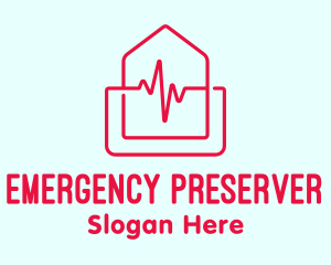 Home Cardiology Emergency  logo design