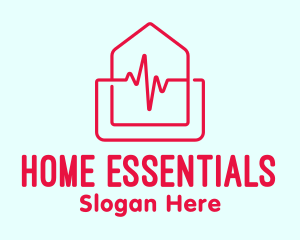 Home Cardiology Emergency  logo design