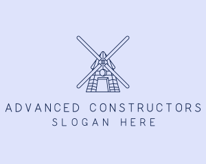 Farm Windmill Barn logo design