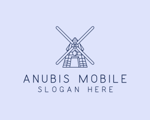 Farm Windmill Barn logo design